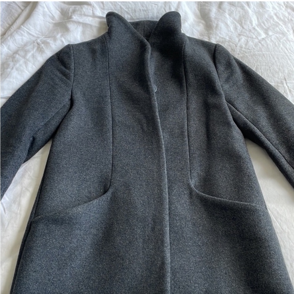 Wilfred charcoal coat - Picture 2 of 5